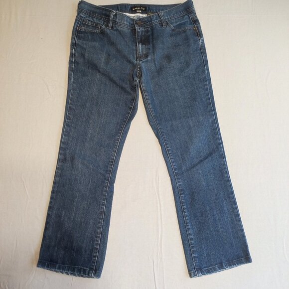 Gasoline Friendship jeans women's size 10X30 ink blue boyfriend straight leg - Picture 1 of 12